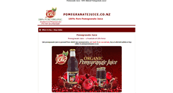 Desktop Screenshot of pomegranatejuice.co.nz